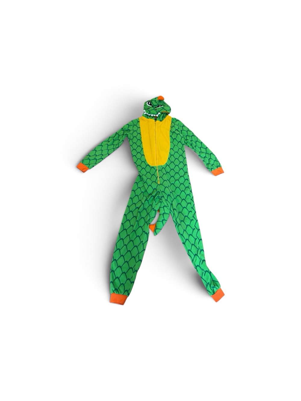 Halloween Green Dragon Onesie Pajama. Adult size